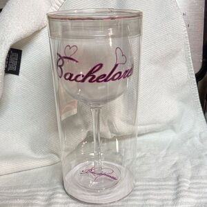 Minx Bachelorette Pink Wine Glass